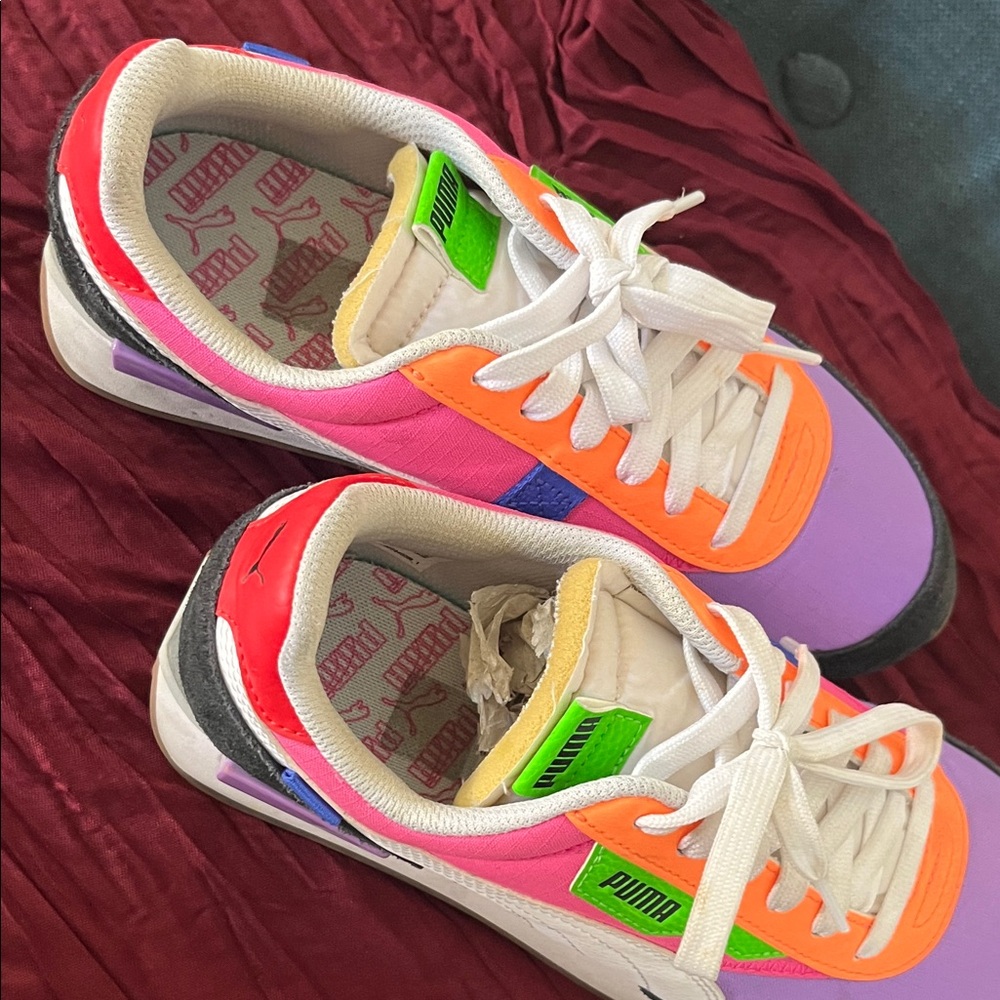 Puma Kids Colorful Sneakers - Pink, Orange, Purple, Green